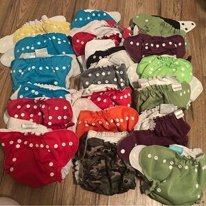 Colorful Cloth Diapers Set